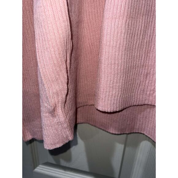 Vintage Victor Costa Pastel Pink Wool Cardigan Sweater Ribbed Women 2X A003289 - Picture 7 of 8